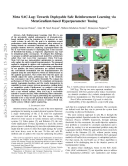 Meta SAC-Lag: Towards Deployable Safe Reinforcement Learning via
  MetaGradient-based Hyperparameter Tuning