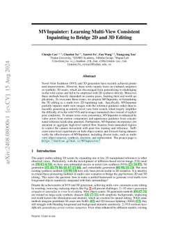 MVInpainter: Learning Multi-View Consistent Inpainting to Bridge 2D and
  3D Editing