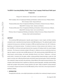 Text2BIM: Generating Building Models Using a Large Language Model-based Multi-Agent Framework