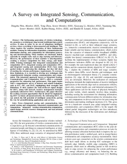 A Survey on Integrated Sensing, Communication, and Computation