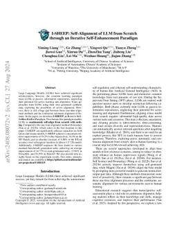 I-SHEEP: Self-Alignment of LLM from Scratch through an Iterative
  Self-Enhancement Paradigm