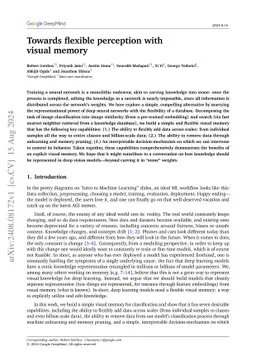 Towards flexible perception with visual memory