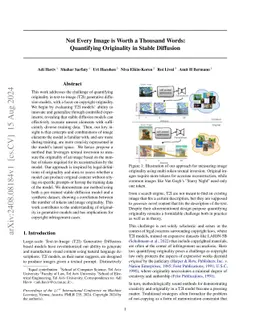 Not Every Image is Worth a Thousand Words: Quantifying Originality in
  Stable Diffusion