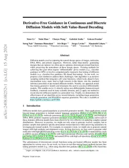 Derivative-Free Guidance in Continuous and Discrete Diffusion Models
  with Soft Value-Based Decoding