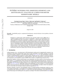 InVAErt networks for amortized inference and identifiability analysis of
  lumped parameter hemodynamic models