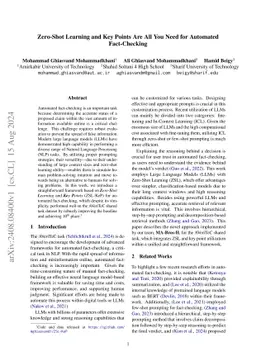 Zero-Shot Learning and Key Points Are All You Need for Automated
  Fact-Checking