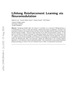 Lifelong Reinforcement Learning via Neuromodulation