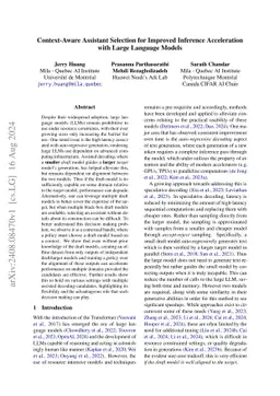 Context-Aware Assistant Selection for Improved Inference Acceleration
  with Large Language Models
