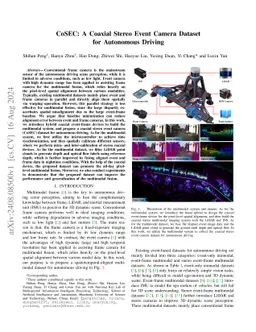 CoSEC: A Coaxial Stereo Event Camera Dataset for Autonomous Driving