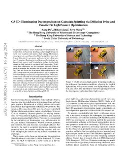 GS-ID: Illumination Decomposition on Gaussian Splatting via Adaptive Light Aggregation and Diffusion-Guided Material Priors