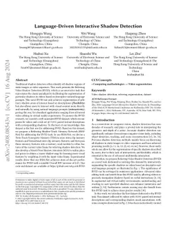 Language-Driven Interactive Shadow Detection