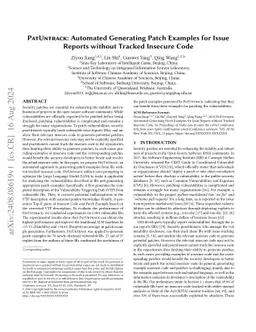 PatUntrack: Automated Generating Patch Examples for Issue Reports
  without Tracked Insecure Code