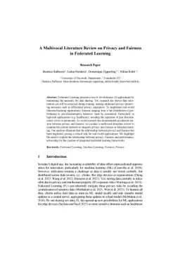 A Multivocal Literature Review on Privacy and Fairness in Federated
  Learning