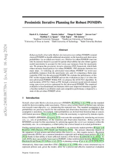 Pessimistic Iterative Planning with RNNs for Robust POMDPs