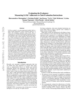 Evaluating the Evaluator: Measuring LLMs' Adherence to Task Evaluation
  Instructions