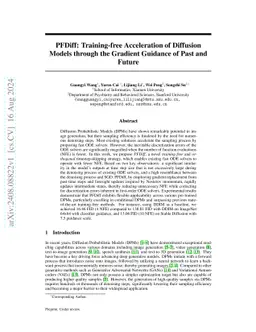 PFDiff: Training-Free Acceleration of Diffusion Models Combining Past and Future Scores