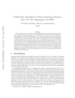 A Hassle-free Algorithm for Private Learning in Practice: Don't Use Tree Aggregation, Use BLTs