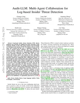 Audit-LLM: Multi-Agent Collaboration for Log-based Insider Threat
  Detection