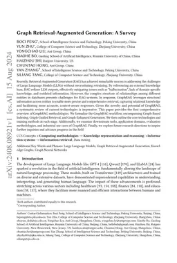 Graph Retrieval-Augmented Generation: A Survey