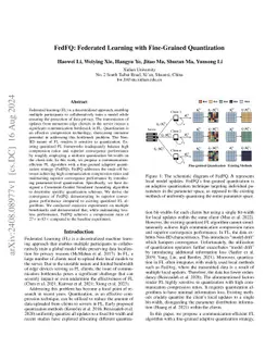 FedFQ: Federated Learning with Fine-Grained Quantization