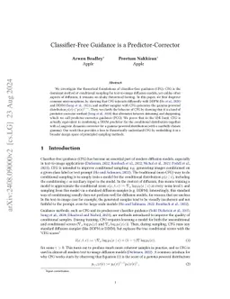Classifier-Free Guidance is a Predictor-Corrector