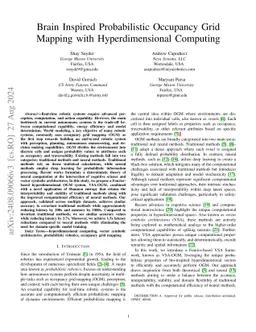 Brain Inspired Probabilistic Occupancy Grid Mapping with Vector Symbolic Architectures
