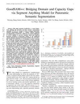 GoodSAM++: Bridging Domain and Capacity Gaps via Segment Anything Model
  for Panoramic Semantic Segmentation
