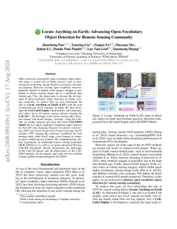 Locate Anything on Earth: Advancing Open-Vocabulary Object Detection for Remote Sensing Community