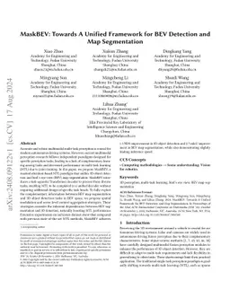 MaskBEV: Towards A Unified Framework for BEV Detection and Map
  Segmentation