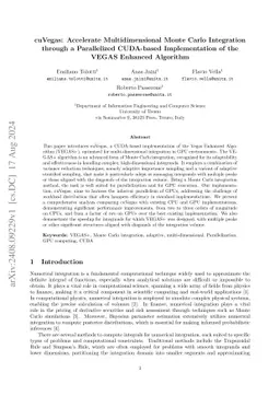 cuVegas: Accelerate Multidimensional Monte Carlo Integration through a
  Parallelized CUDA-based Implementation of the VEGAS Enhanced Algorithm
