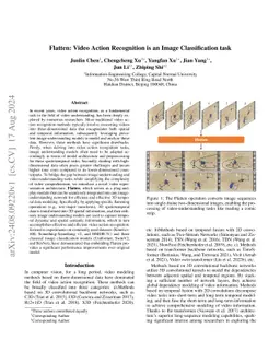 Flatten: Video Action Recognition is an Image Classification task