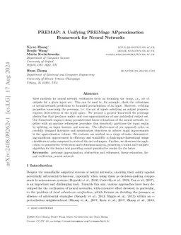 PREMAP: A Unifying PREiMage APproximation Framework for Neural Networks