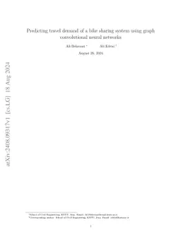 Predicting travel demand of a bike sharing system using graph
  convolutional neural networks