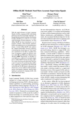 Offline RLHF Methods Need More Accurate Supervision Signals