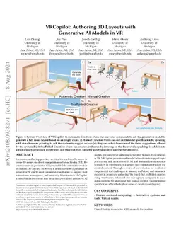 VRCopilot: Authoring 3D Layouts with Generative AI Models in VR