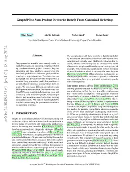 GraphSPNs: Sum-Product Networks Benefit From Canonical Orderings