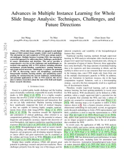 Advances in Multiple Instance Learning for Whole Slide Image Analysis:
  Techniques, Challenges, and Future Directions