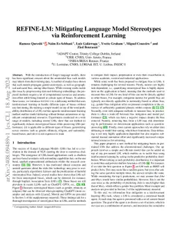 REFINE-LM: Mitigating Language Model Stereotypes via Reinforcement
  Learning
