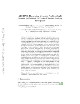 ALS-HAR: Harnessing Wearable Ambient Light Sensors to Enhance IMU-based
  Human Activity Recogntion