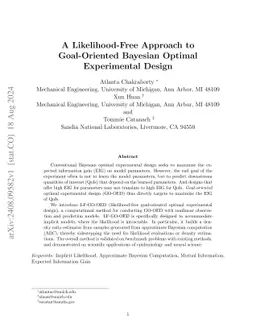 A Likelihood-Free Approach to Goal-Oriented Bayesian Optimal
  Experimental Design
