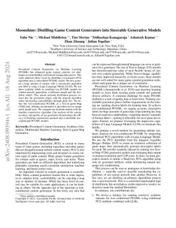 Moonshine: Distilling Game Content Generators into Steerable Generative Models