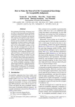 How to Make the Most of LLMs' Grammatical Knowledge for Acceptability Judgments