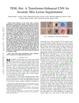TESL-Net: A Transformer-Enhanced CNN for Accurate Skin Lesion
  Segmentation