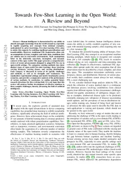 Towards Few-Shot Learning in the Open World: A Review and Beyond