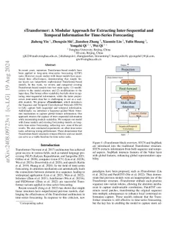 sTransformer: A Modular Approach for Extracting Inter-Sequential and
  Temporal Information for Time-Series Forecasting