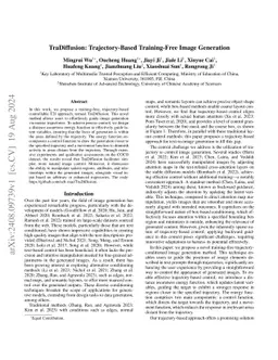 TraDiffusion: Trajectory-Based Training-Free Image Generation