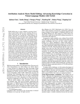 Attribution Analysis Meets Model Editing: Advancing Knowledge Correction in Vision Language Models with VisEdit
