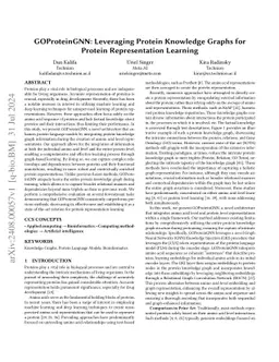 GOProteinGNN: Leveraging Protein Knowledge Graphs for Protein Representation Learning