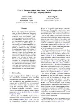 Finch: Prompt-guided Key-Value Cache Compression