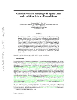 Gaussian Processes Sampling with Sparse Grids under Additive Schwarz
  Preconditioner